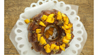 20 FEBRUARY - SUNDAY SPOIL - Upside down caramelised mango cake
