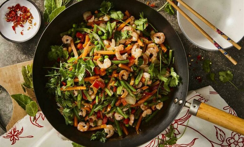 20 JANUARY - WFD - Spicy shrimp stir fry (Medium)