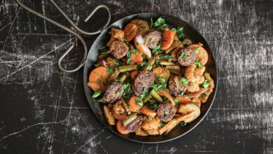 21 APRIL - WFD - Sausage and veggie stir fry