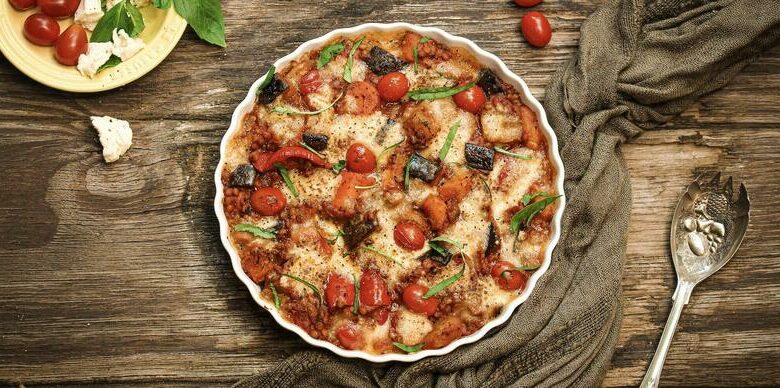 21 FEBRUARY - MEATLESS MONDAY - Caprese roast veg bake