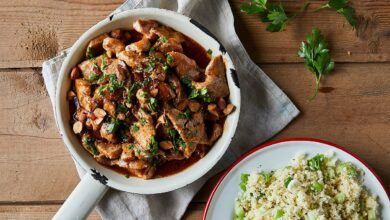 30 JUNE - WFD - Spiced couscous with pork and almonds