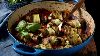 Aubergine cannelloni bake1