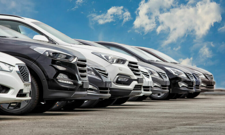 Cars For Sale Stock Lot Row