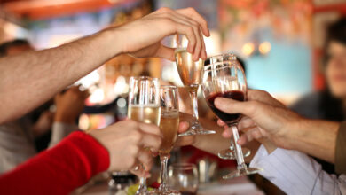 Celebratory drink