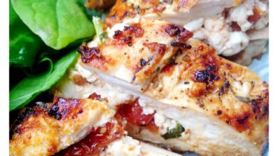 chicken stuffed with tomato and cheese