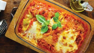 Creamy beef burrito lasagne - 4 AUG