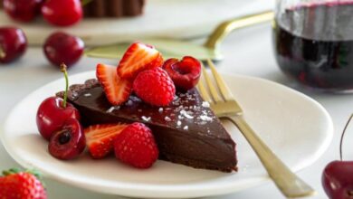 Dark chocolate truffle tart - 15 AUG