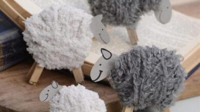 Fun craft: How to make a cute lamb out of wool