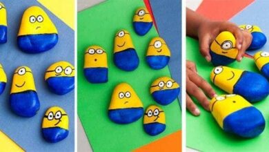 How to make painted Minion rocks or stones