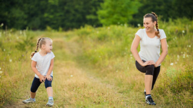 How to workout at home with your kids around