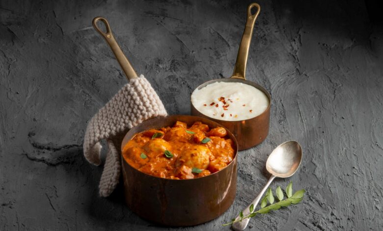 Kerala curried egg served with pap - 16 AUG