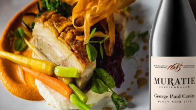 Kim Melck's Slow-Roasted Pork Belly to enjoy with Muratie George Paul Canitz Pinot Noir lnn