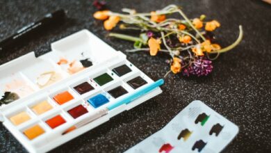 Let the kids help make a pressed flower monogram