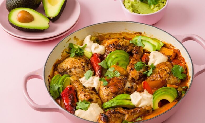 Mexican chicken tray bake