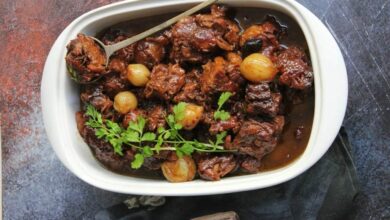 Oxtail in black garlic, oyster & star anise sauce - 24 JULY