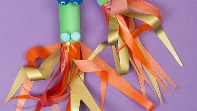 Paper craft: Help your child make a fire-blowing dragon