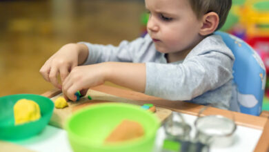 Play-dough moulds for little hands and feet