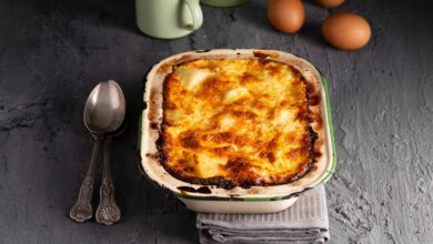 Potato, sausage and egg casserole - WEDNESDAY 12 MAY