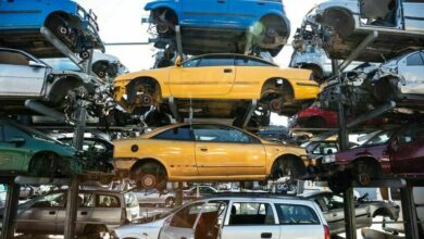 Recycling of old,used, wrecked cars. Dismantling for parts at scrap yards