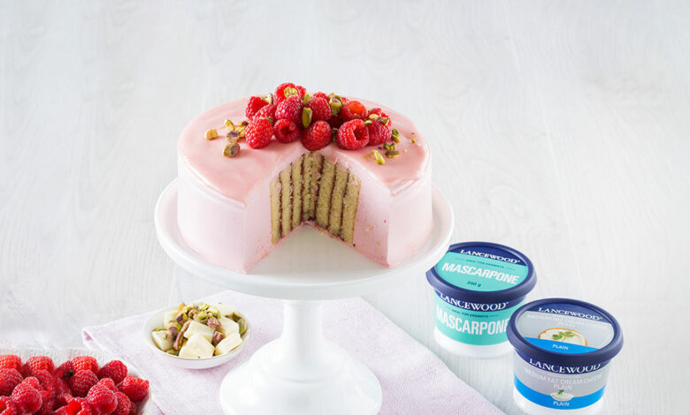 Rose and raspberry gateau - 29 AUG