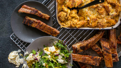 SATURDAY ENTERTAIN - Ribs chakalaka bread pudding and summer salad - 2 OCT