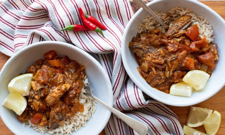Spicy pilchard stew - 29 JULY
