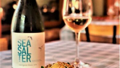 Sustainable Deep-Water Cape Hake with a Mushroom Duxelle topped with a Fresh Herb and Parmesan Crust served with Groote Post Seasalter