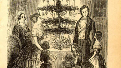 The Christmas Tree- Godey's Lady's Book 1860