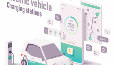 Vector electric vehicle charging stations app