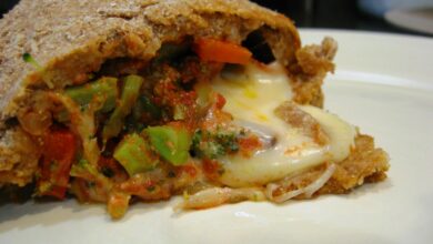 veggie calzone