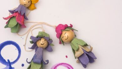 Weekend craft: Upcycle egg cartons into flower fairies