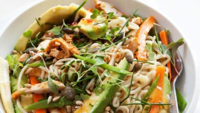 WFD - Avocado & sweet chilli noodle salad - 12 OCT