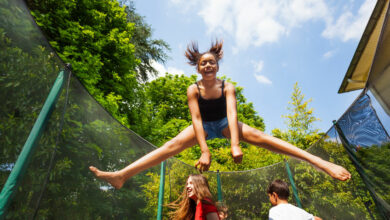 Why bouncing on a trampoline is good for your child’s health