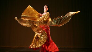 ZAGREB, CROATIA - MAY 08: Belly dancer performance on Belly Frea