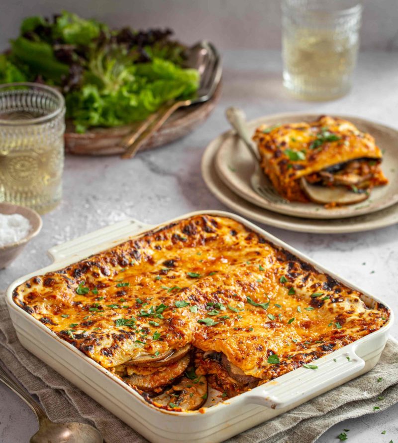 12 SEPTEMBER - MEATLESS MONDAY - Double mushroom lasagne