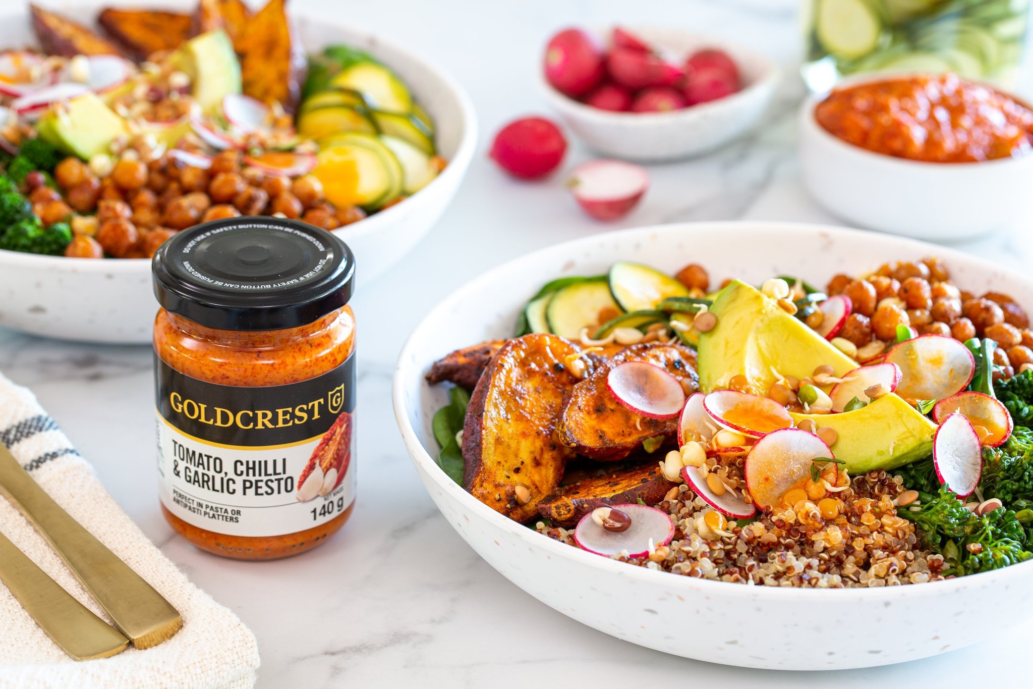 5 SEPTEMBER - MEATLESS MONDAY - Buddha bowls with pesto vinaigrette