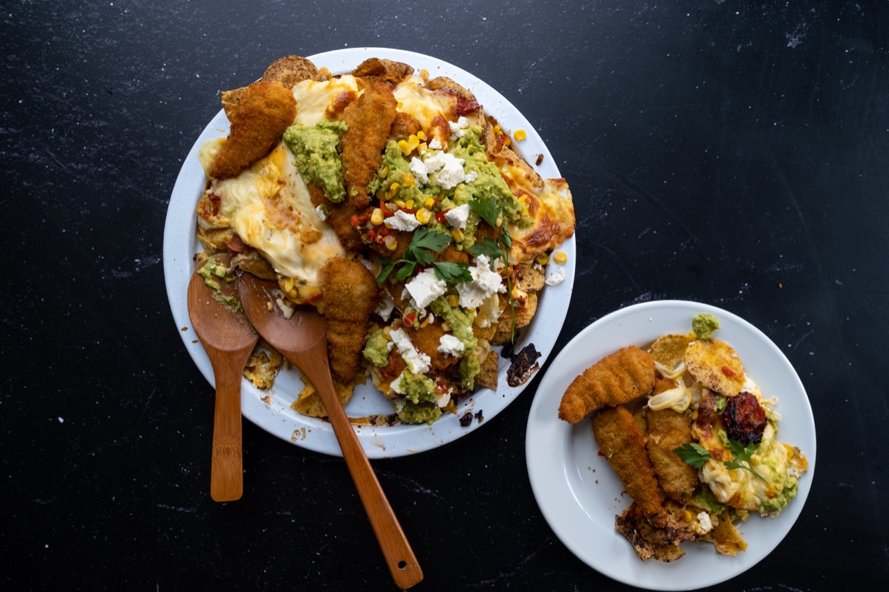 19 Oct WFD - Crumbed pork strip nachos