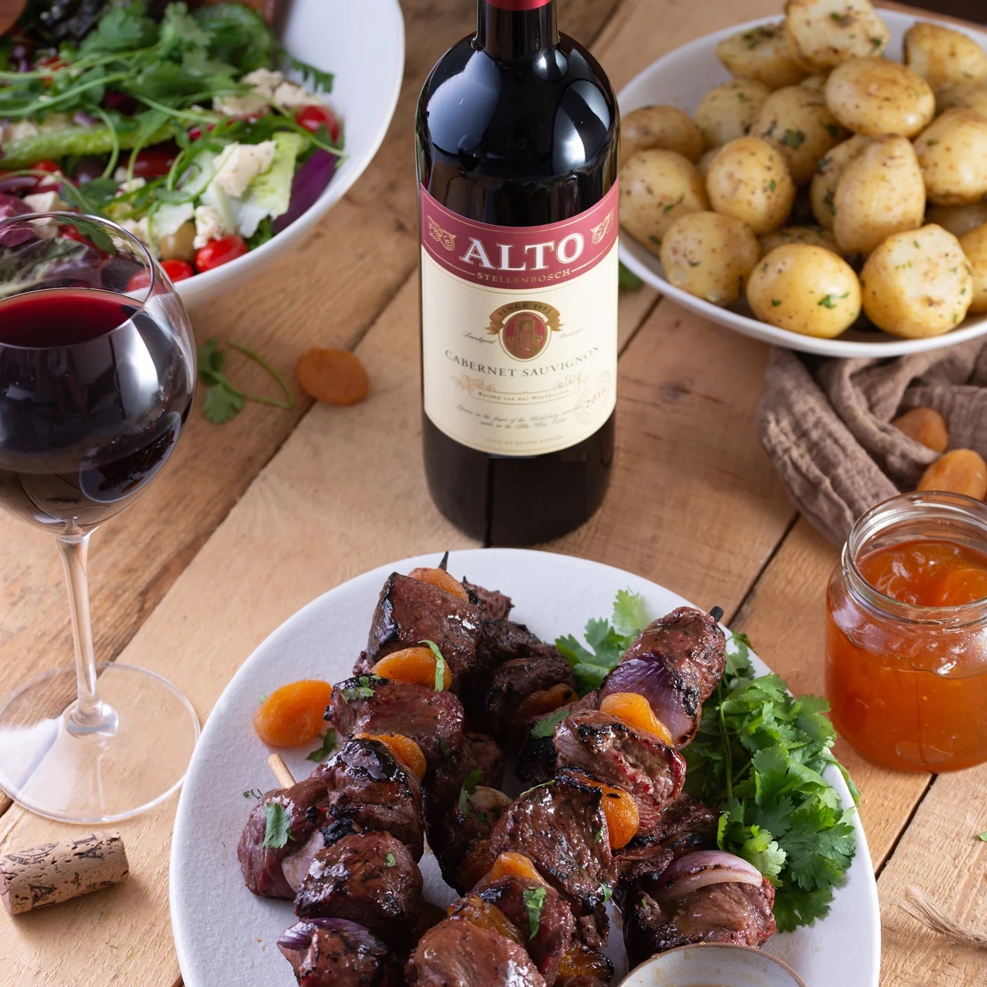 2 OCTOBER - Entertain at home - Sweet and spicy ostrich kebabs