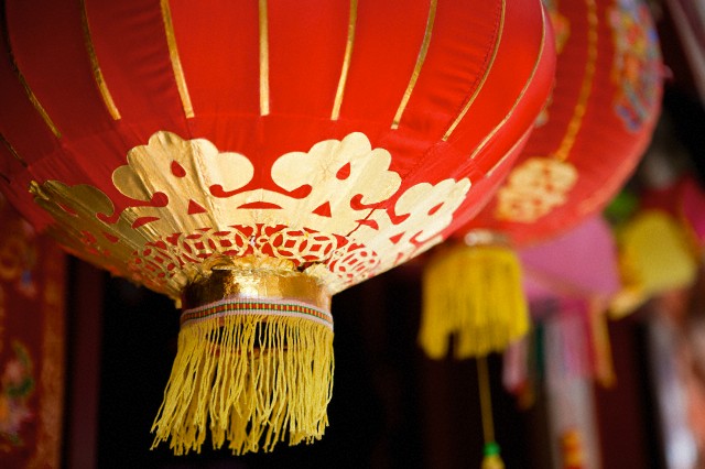 Lanterns in chinatown, London