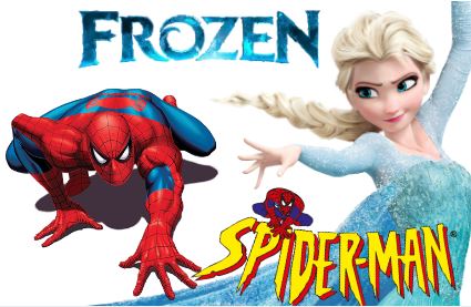 spiderman and frozen