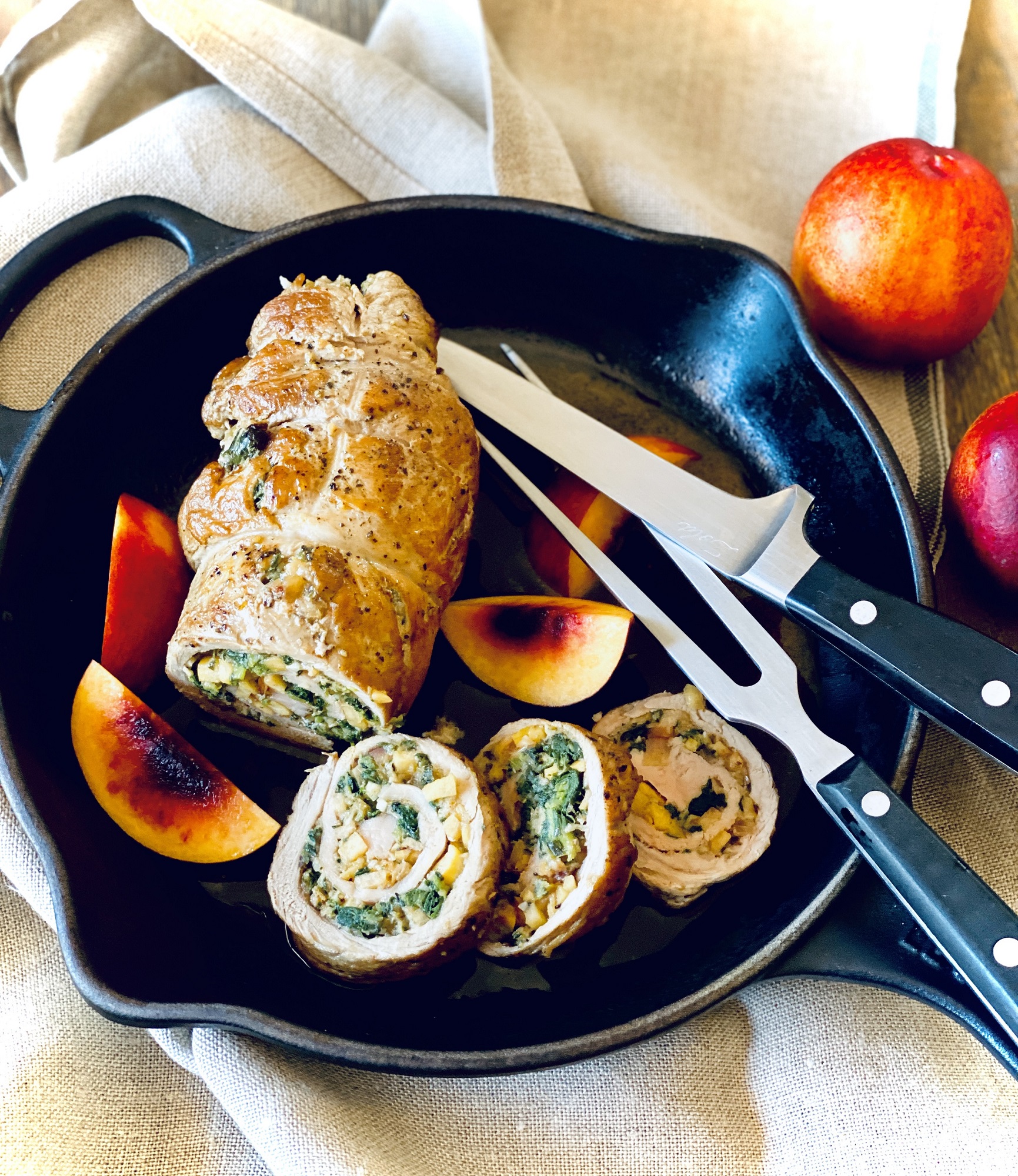 Wed 2 Nov - Nectarine Stuffed Pork