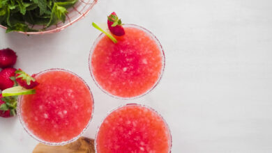 Frozen strawberry margarita