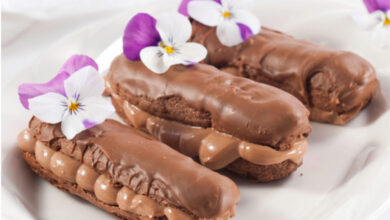 Chocolate Eclairs made in the air fryer