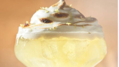 Introducing the Smoky Lemon Meringue Cocktail