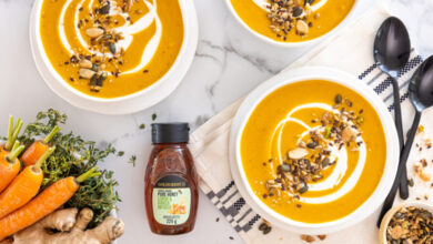 Meat-free Monday: Roasted carrot, ginger and honey soup