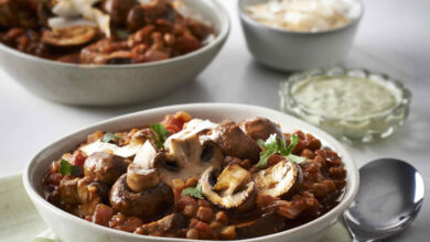 Meat-free Monday: Tomato and mushroom dhal