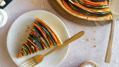 Mixed veg mushroom pie with baby marrow and eggplant