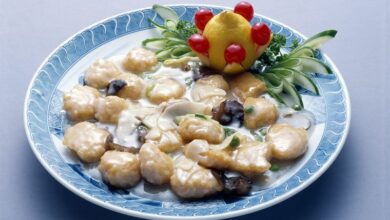 Irresistible gnocchi nuggets with creamy mushroom sauce
