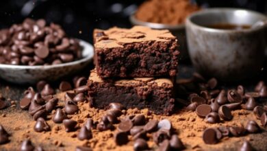 Decadent salted chocolate and hazelnut brownies