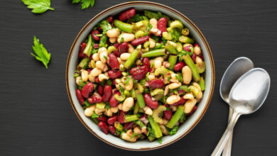 Embrace meat-free Monday with a nutritious three-bean salad